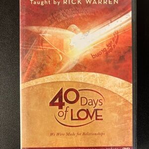 40 Days of Love: We Were Made for Relationships by Rick Warren (DVD, 2008) New